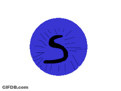 Letter S Surrounded By Red Hearts GIF