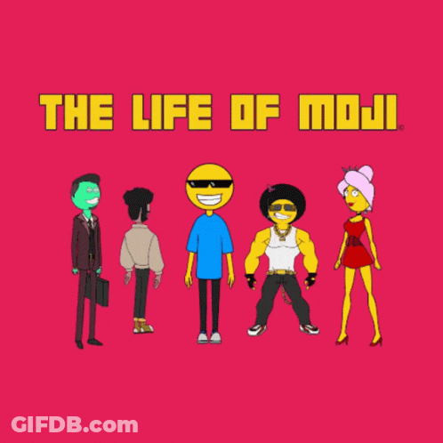 The Life Of Moji Cartoon Characters GIF