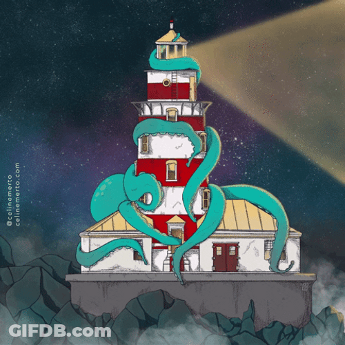 The Lighthouse Animation Octopus Hugging GIF