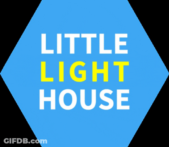 The Lighthouse Colorful Sign Board GIF