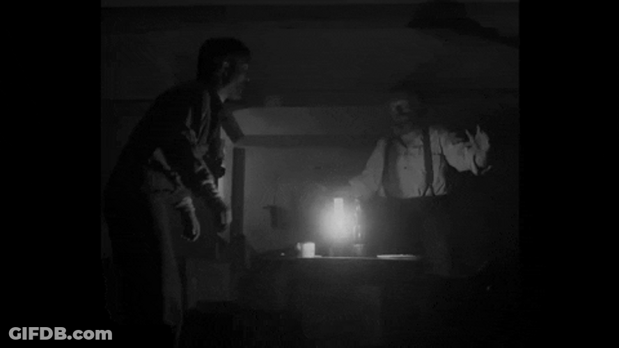 The Lighthouse Two Keepers Having Fun GIF