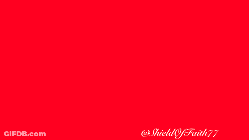 The Lord God Is Always In Charge Is Written On A Red Background GIF