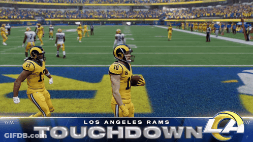 The Los Angeles Rams Are Playing A Game In The Touchdown La Game GIF