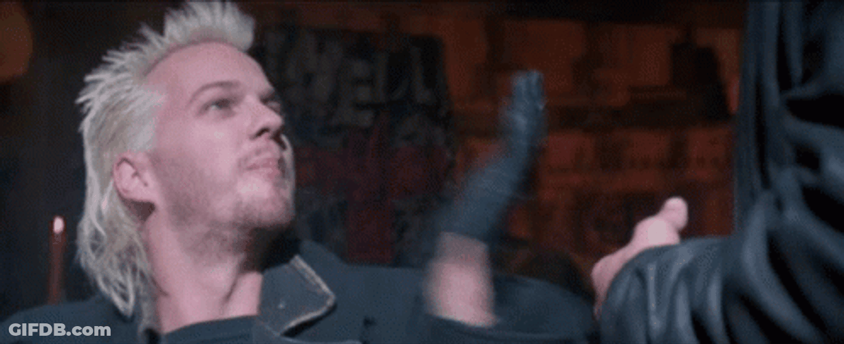 The Lost Boys Kiefer Sutherland Clapping GIF