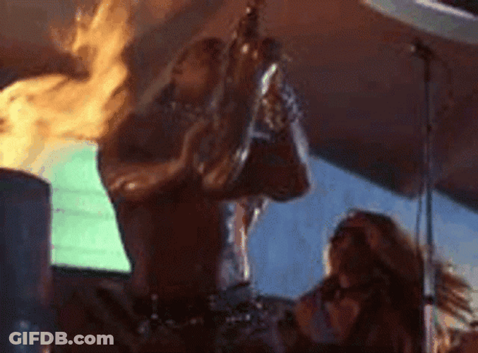 The Lost Boys Sax Man Scene GIF