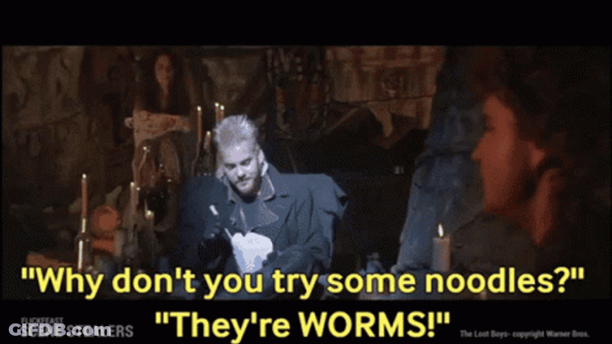 The Lost Boys They Are Worms GIF