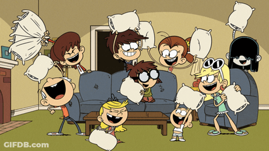 The Loud House Anime Fights GIF
