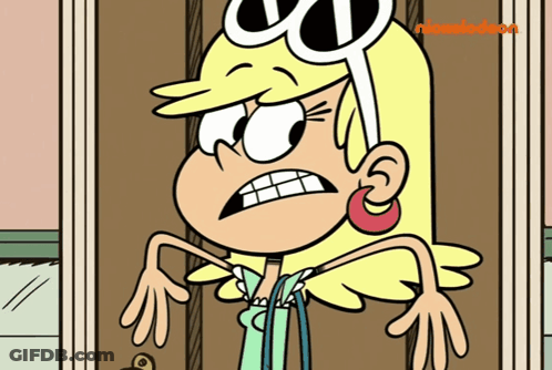 The Loud House Character In Front Of Door GIF