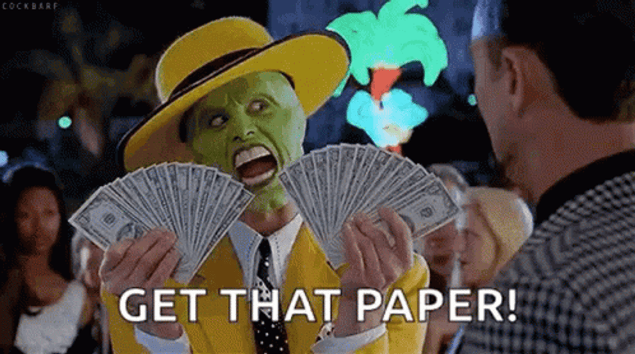 The Mask Jim Carrey He Got Money GIF