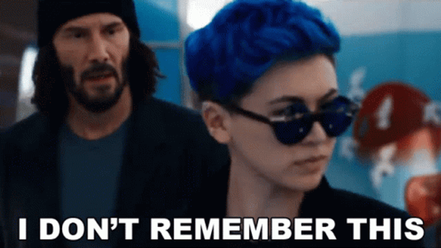 The Matrix I Don't Remember This GIF