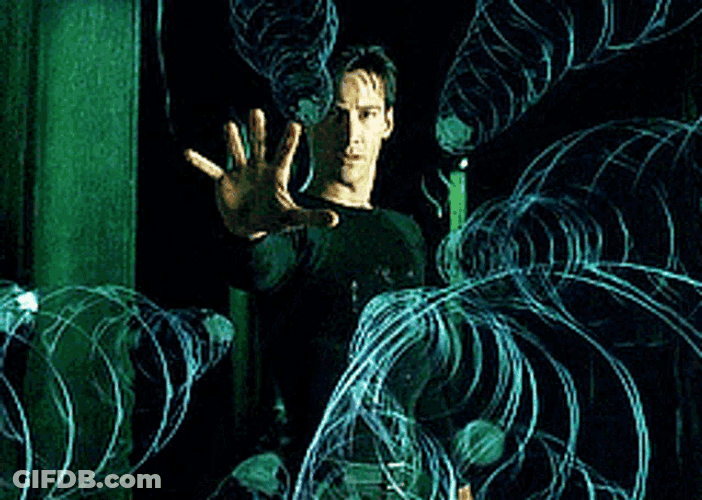 The Matrix Neo Telekinesis GIF