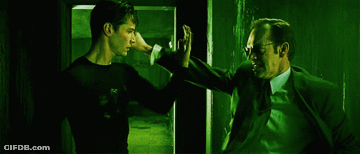 The Matrix Neo Vs Agent Smith GIF