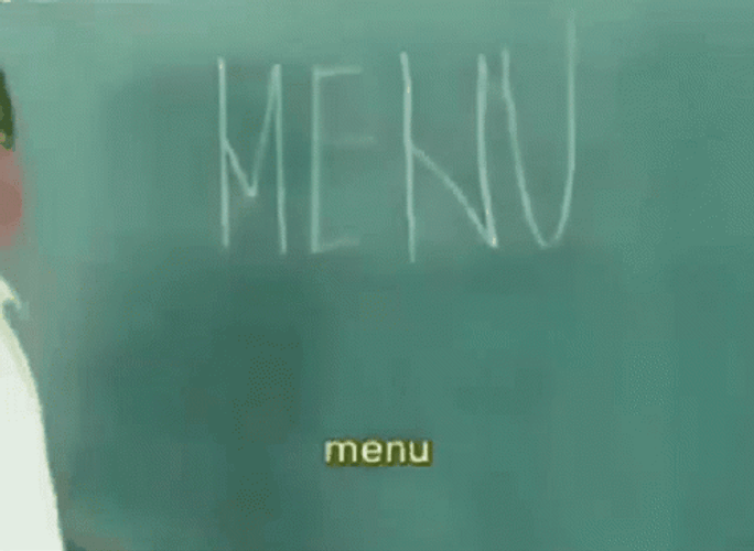 The Menu Meme GIF