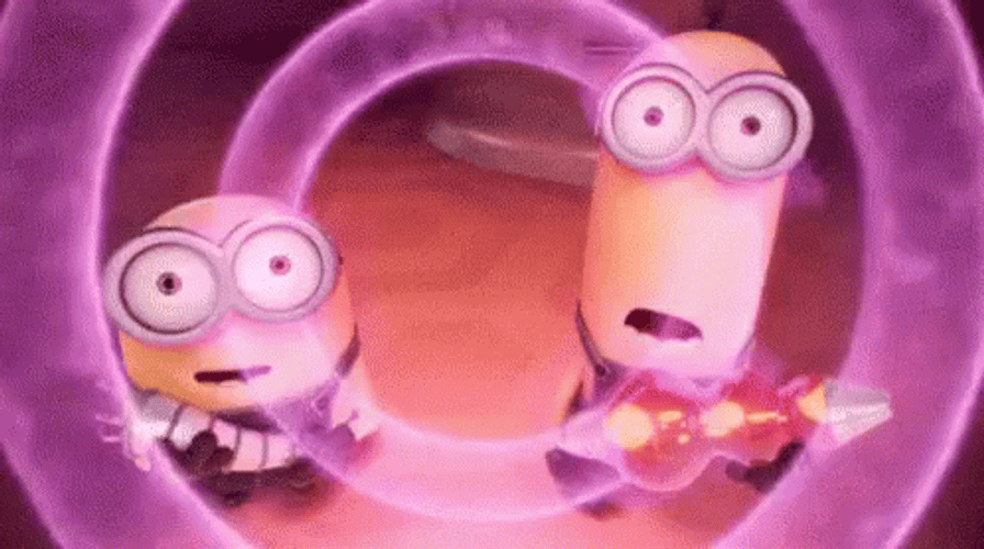 The Minions Getting Hypnotized GIF