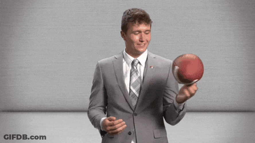 The Mizzou Guy Holds A Ball GIF