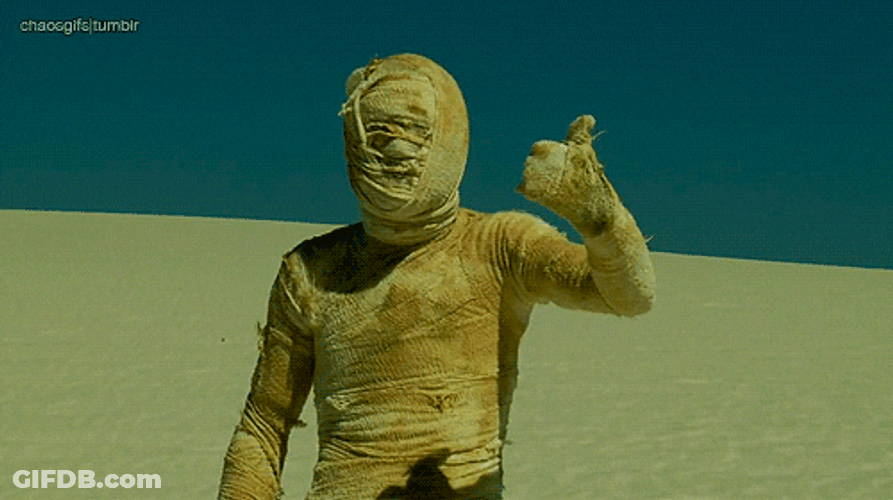 The Mummy Approved Hand Symbol GIF