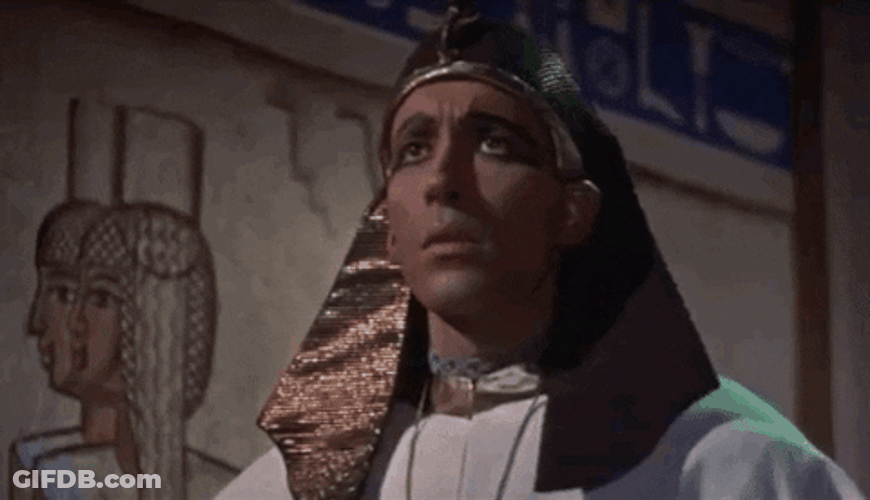 The Mummy Christopher Lee Egyptian Outfit GIF