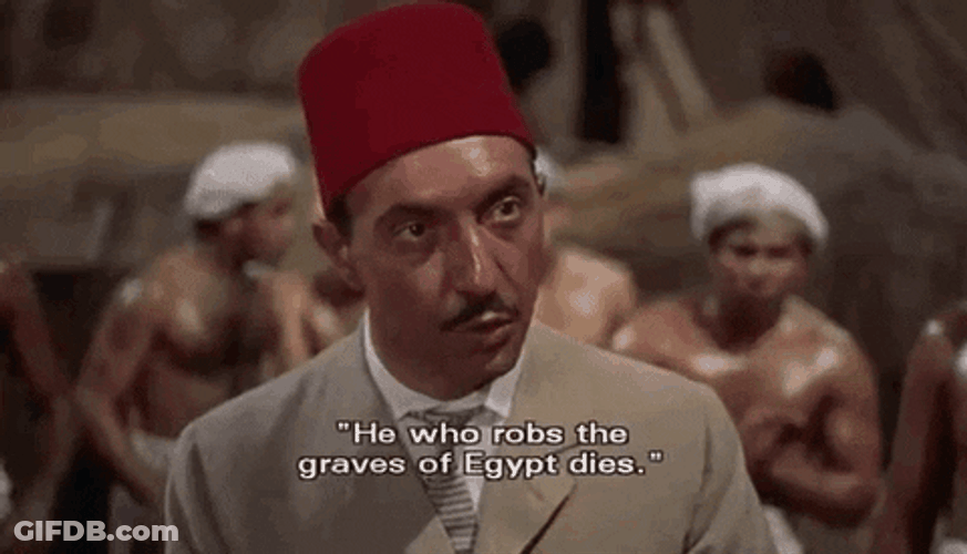 The Mummy Peter Cushing Talking Serious GIF