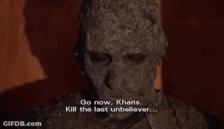 The Mummy Slowly Open Eyes GIF