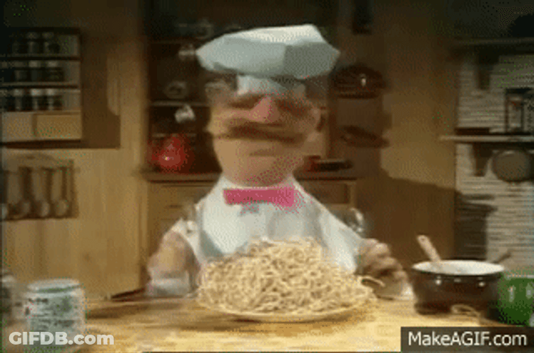 The Muppet Show Swedish Chef Pasta GIF