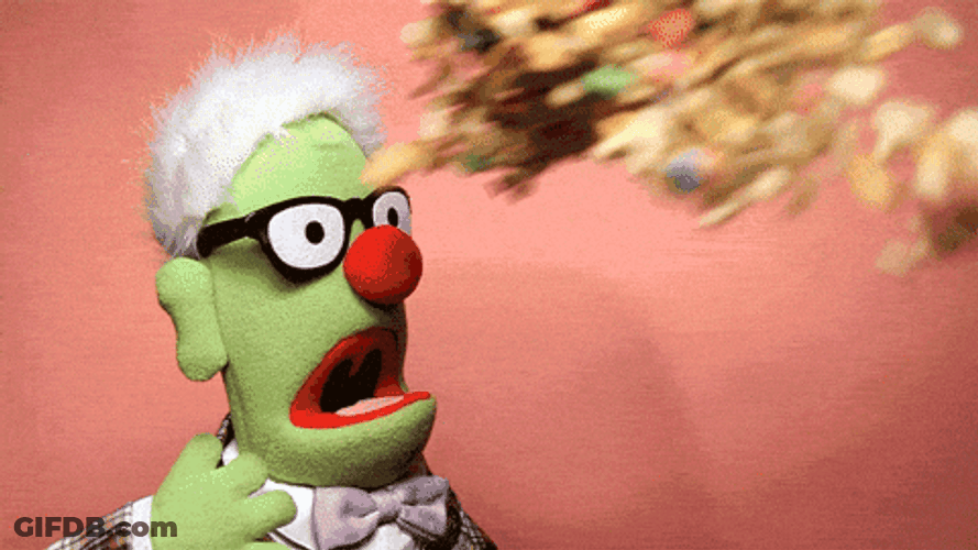 The Muppets Cereal Slapping Face GIF
