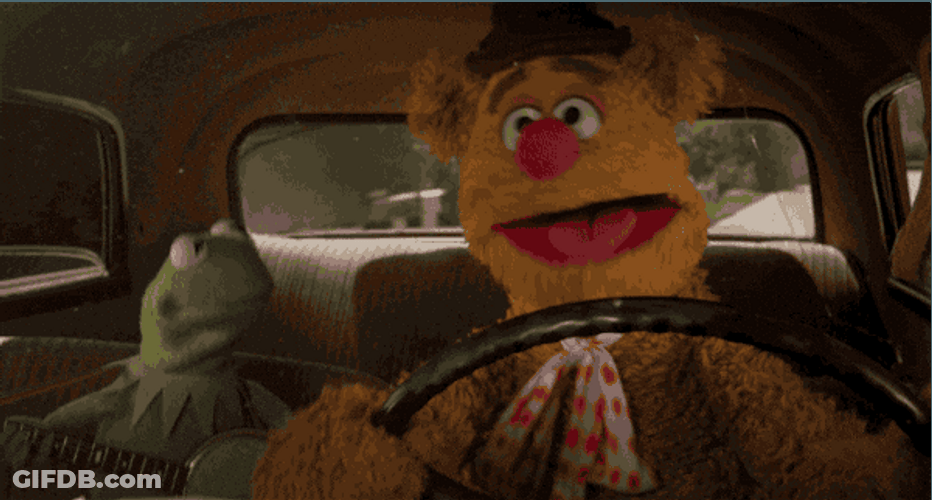 The Muppets Enjoying The Ride On Pto GIF