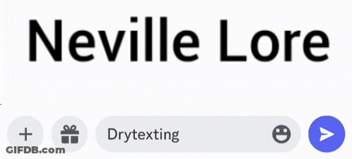 The Name Neville Lore Is On A White Background With A Light Mode Button GIF