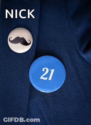 The Name Nick Is Written On A Blue Background GIF