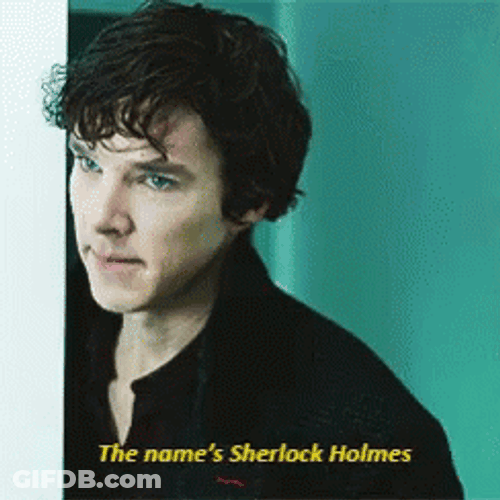 The Name's Sherlock Holmes GIF