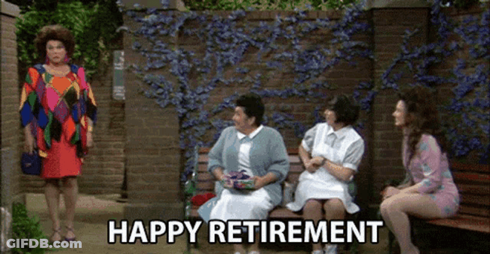 The Nanny Sitcom Characters Happy Retirement GIF