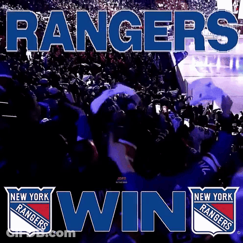 The New York Rangers Are Celebrating Their Win GIF