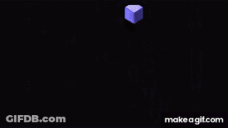 The Nintendo Gamecube Logo With Two Cats On It GIF