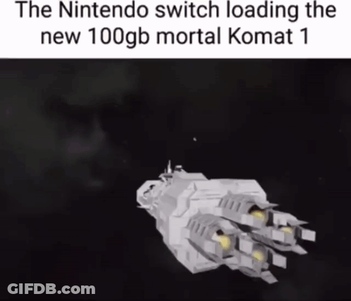 The Nintendo Switch Is Loading The New 100 Gb Mortal Kombat 1 GIF