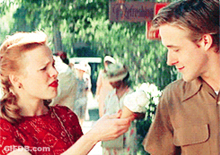 The Notebook Ice Cream Scene GIF
