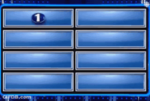 The Number 1 Is On A Blue Screen GIF