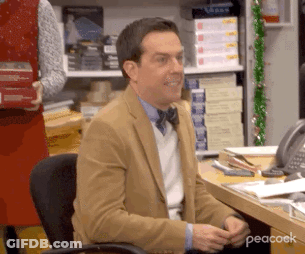 The Office Andy Secret Santa In Christmas GIF