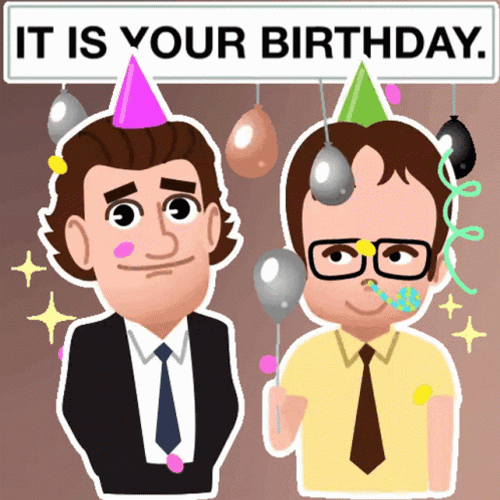 The Office Birthday Dwight And Halpert Animation GIF