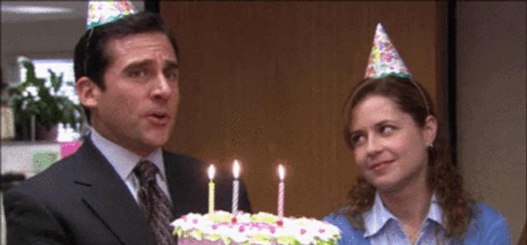 The Office Birthday Scott And Cathy Simms GIF