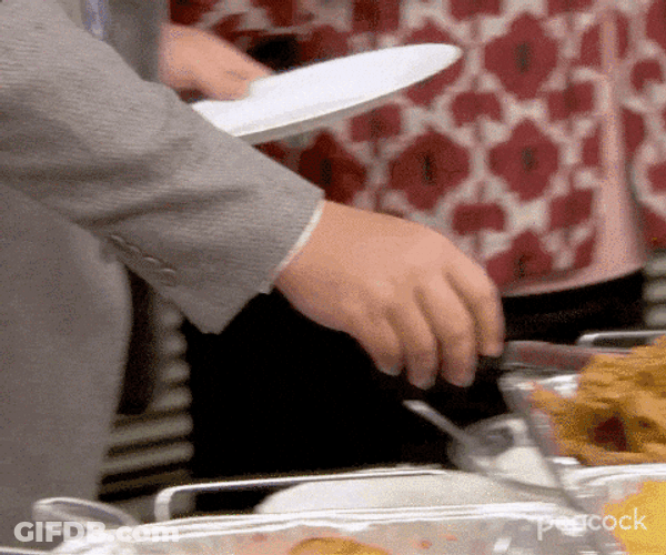 The Office Chicken Wing GIF