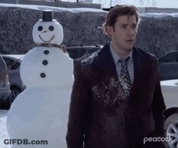 The Office Dwight Ambushing Jim In Christmas GIF