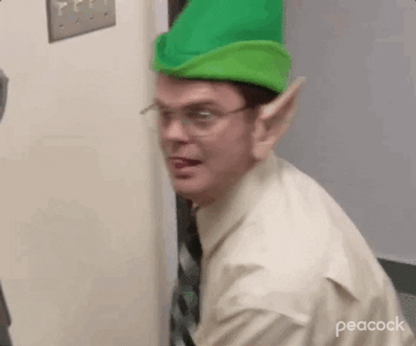 The Office Dwight As Christmas Elf GIF