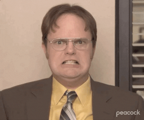 The Office Dwight Schrute Scream GIF