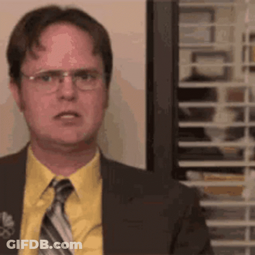 The Office Dwight Schrute Shouting Hes Alive GIF