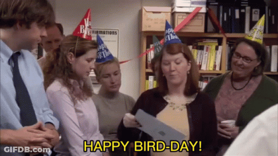 The Office Happy Birthday Meredith Palmer GIF