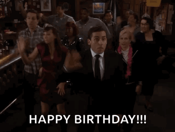 The Office Happy Birthday Staff Dancing GIF
