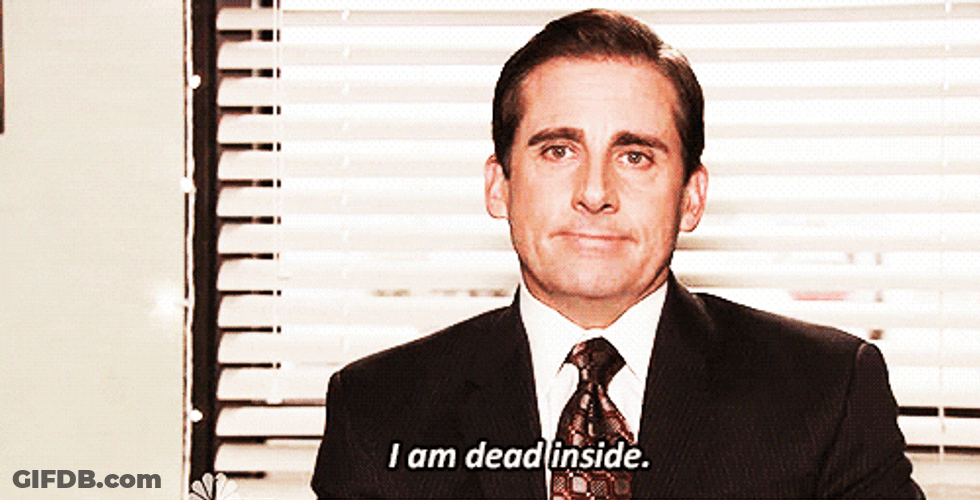 The Office I'm Dead Inside GIF