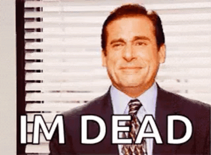 The Office Laughing I'm Dead GIF