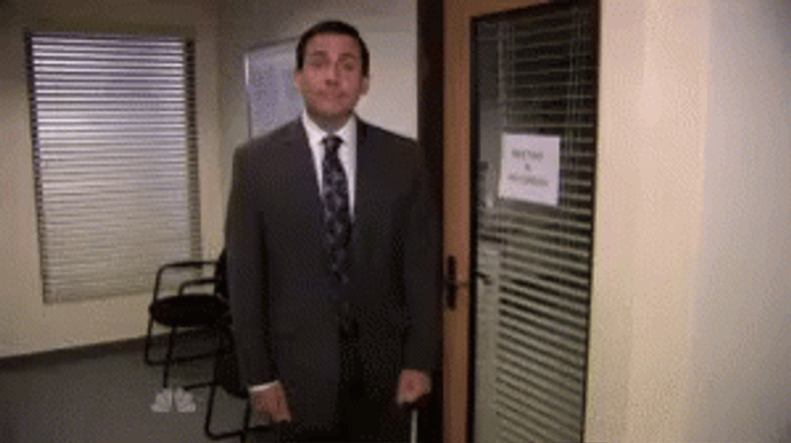 The Office Michael Bowing GIF