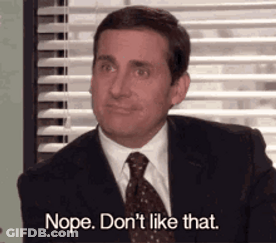 The Office Michael Scott Not Like Headshake GIF