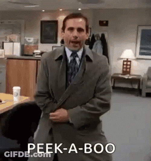 The Office Michael Scott Peek A Boo GIF